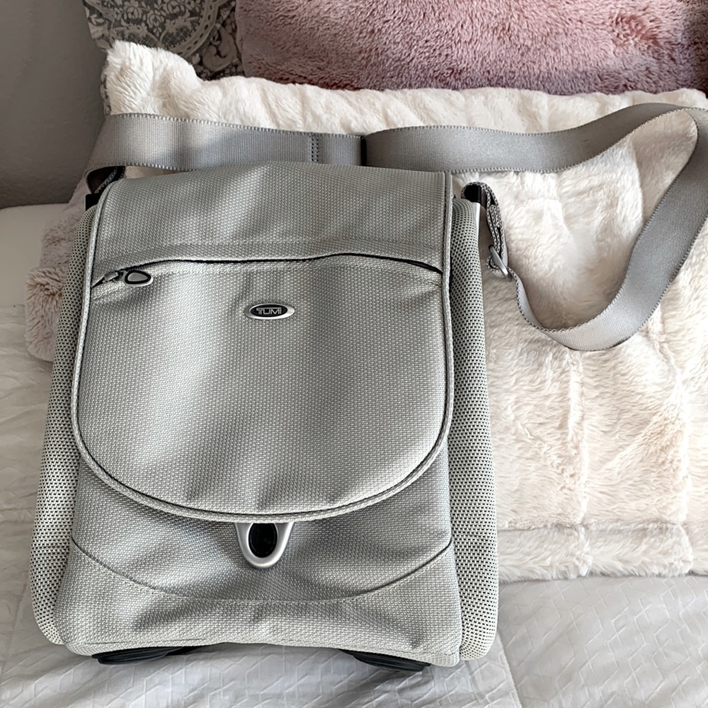 Tumi shoulder bag gray